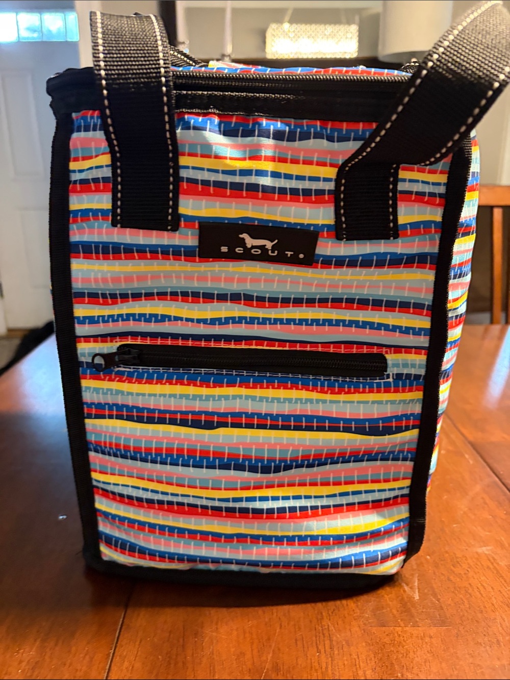 Scout Striped Tote Bag - Blue, Red, Yellow